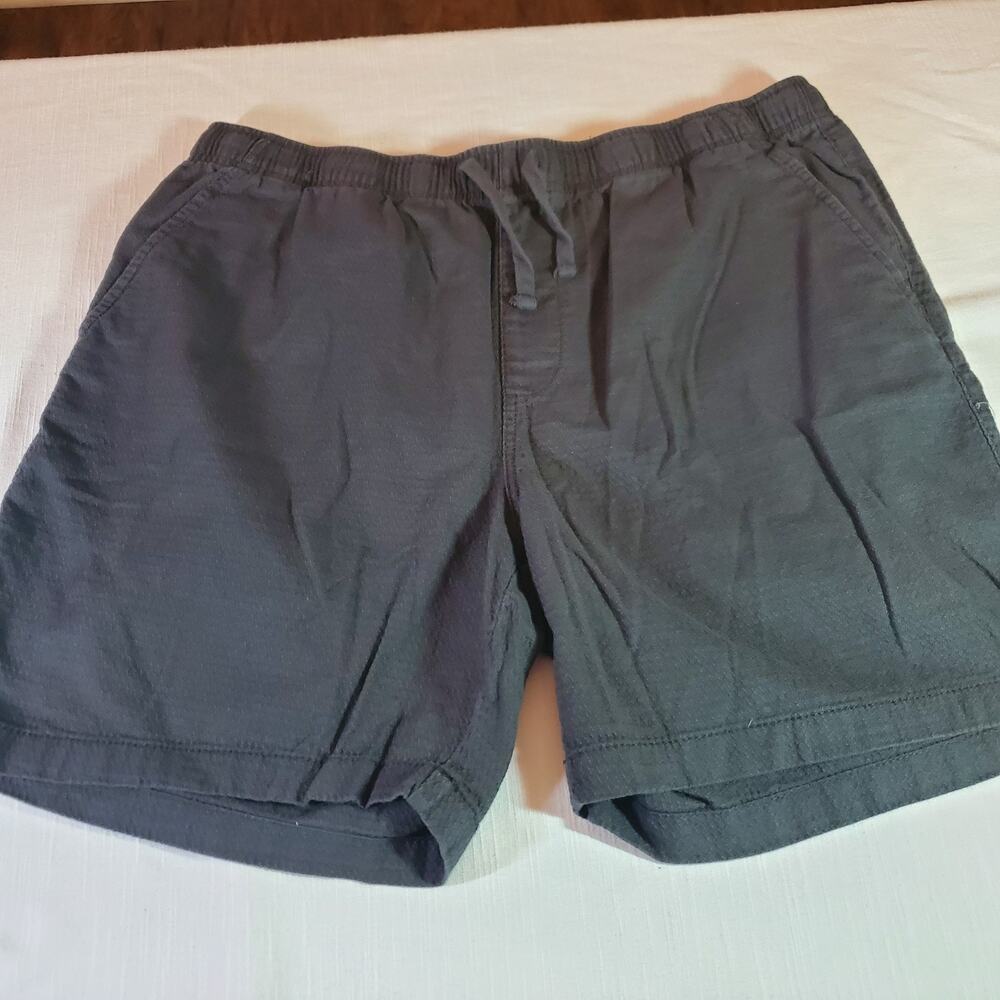 Old Navy Mens Jogger Shorts Size Large L Black Drawstring Elastic Waist Casual